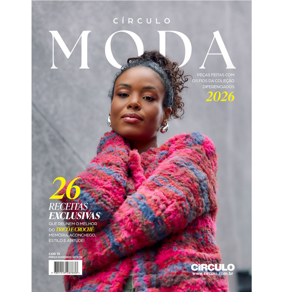 Revista Moda Tricô e Crochê Círculo Fios Diferenciados 2026