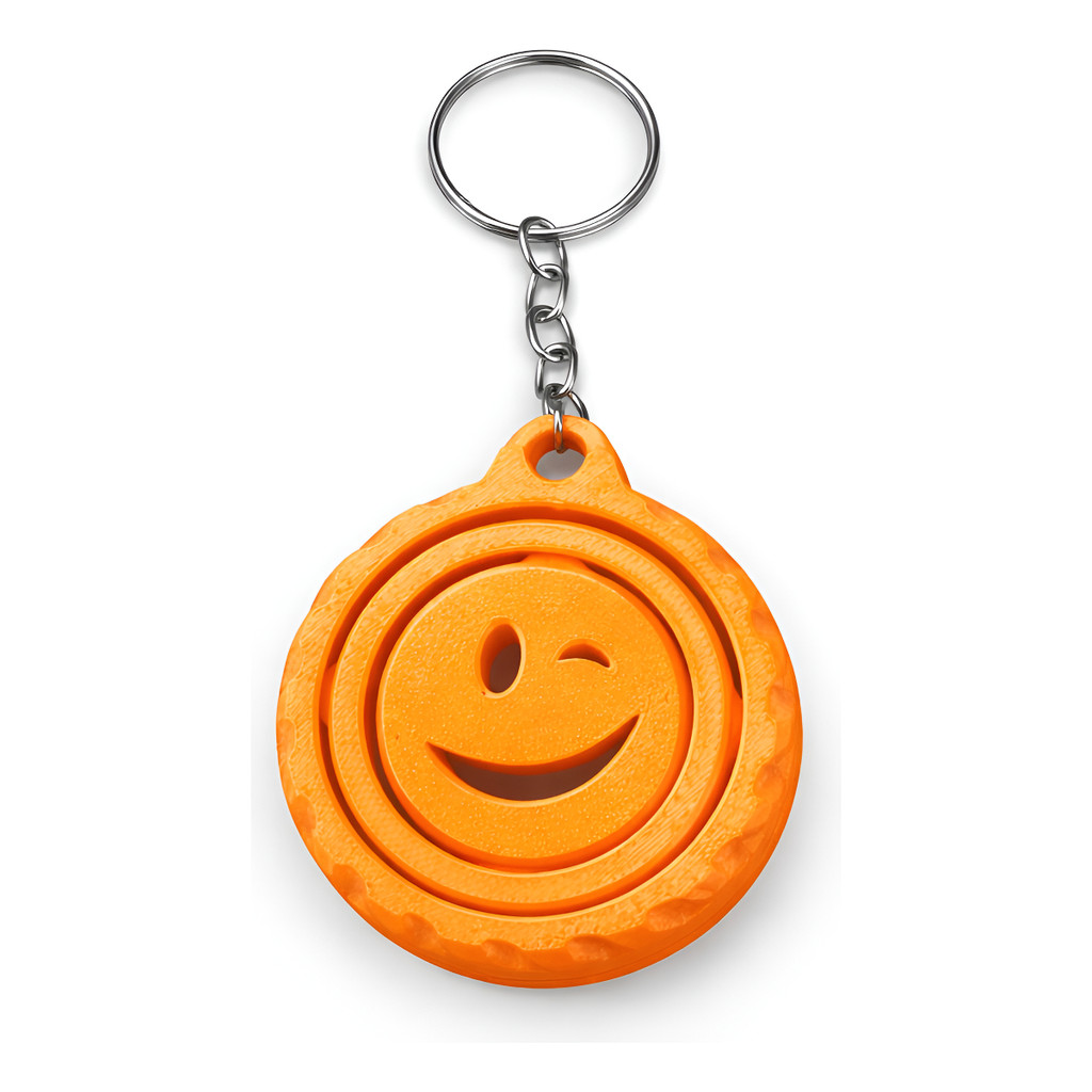 Chaveiro Girascópio De Emoji Em 3d