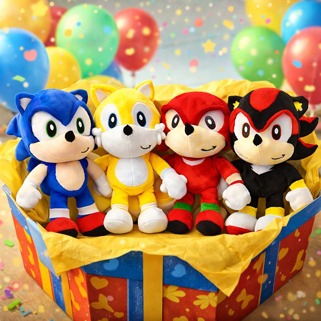 Boneco do Sonic Tails Amy Shadow Knuckles Silver O Urso de Pelucia Brinquedo Menina Menino pelúcias