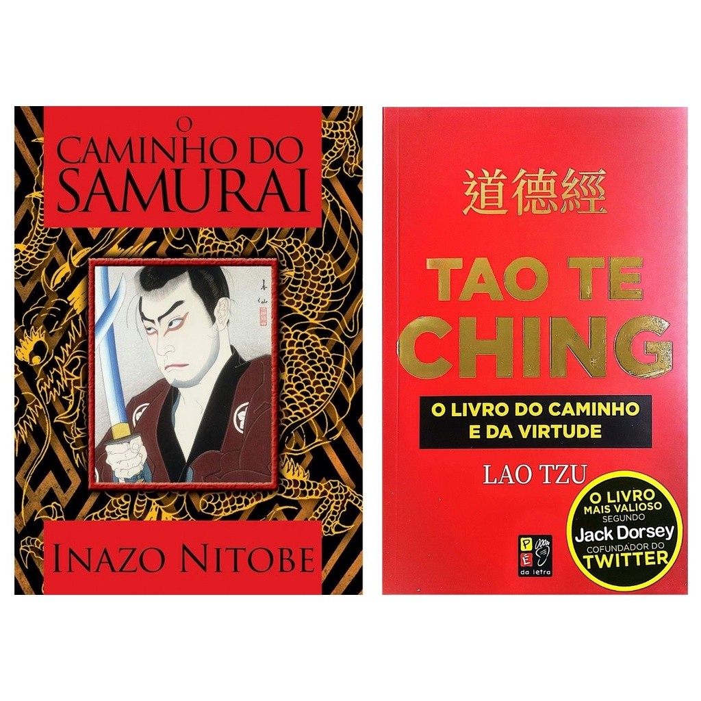 KIT LITERATURA ORIENTAL - O CAMINHO DO SAMURAI + TAO TE CHING - LAO TZU E INAZO NITOBE COM 2 LIVROS em Oferta na Shopee
