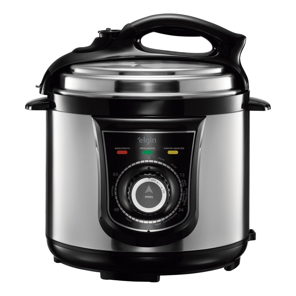 Panela Pressão Elétrica Elgin 42ppr 4 Litros 840w Aço Inox 110 V