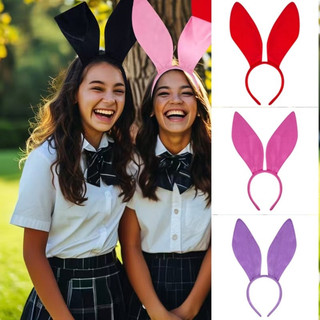 AA* Acessórios de Cabelo de Coelho para Meninas, Faixa de Cabelo de Páscoa, Acessórios de Cabelo Divertidos com Orelhas 
