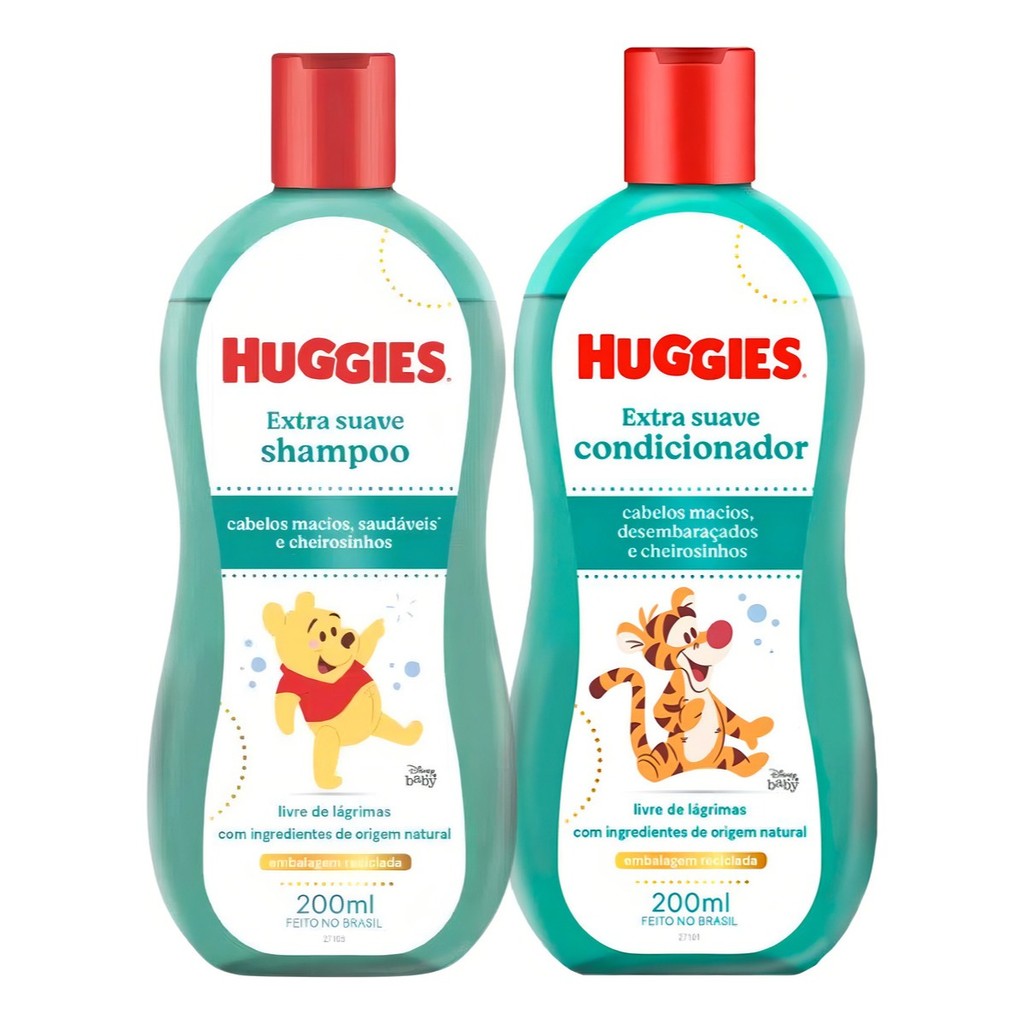 Kit Shampoo E Condicionador Huggies Extra Suave 200ml