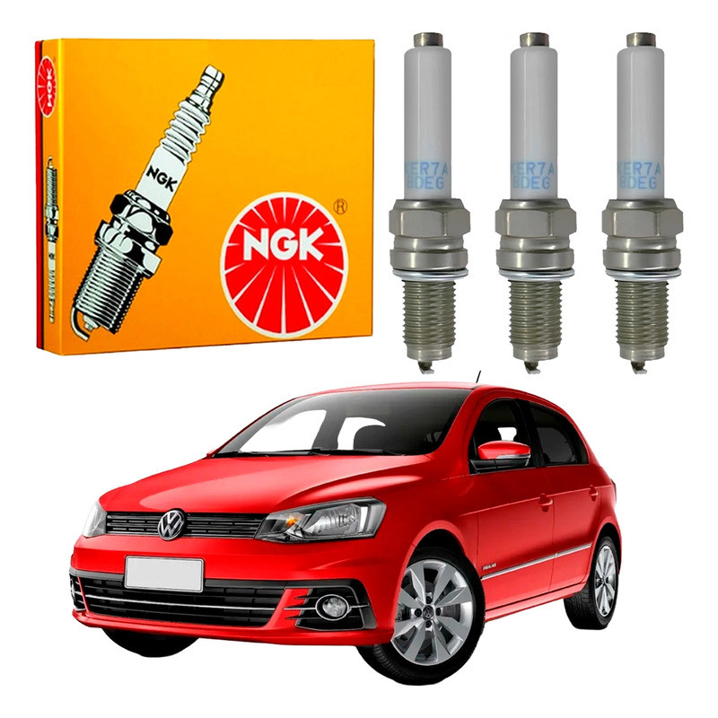 Jogo Velas Ngk Gol G7 1.0 12v 2016 A 2019