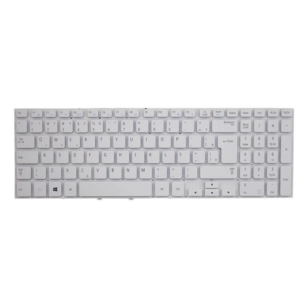 Teclado para Notebook Samsung Np Series NP250E5E | ABNT2 Sem Moldura em Oferta na Shopee