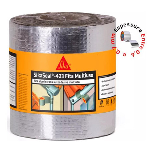Sikaseal Fita Multiuso Aluminizada 15 Cm X 10 M