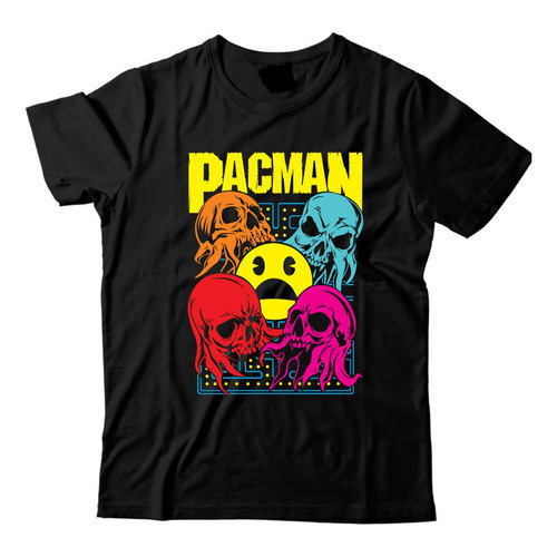 Camiseta Camisa Algodão Pac Man Game Jogo Algodão Premium