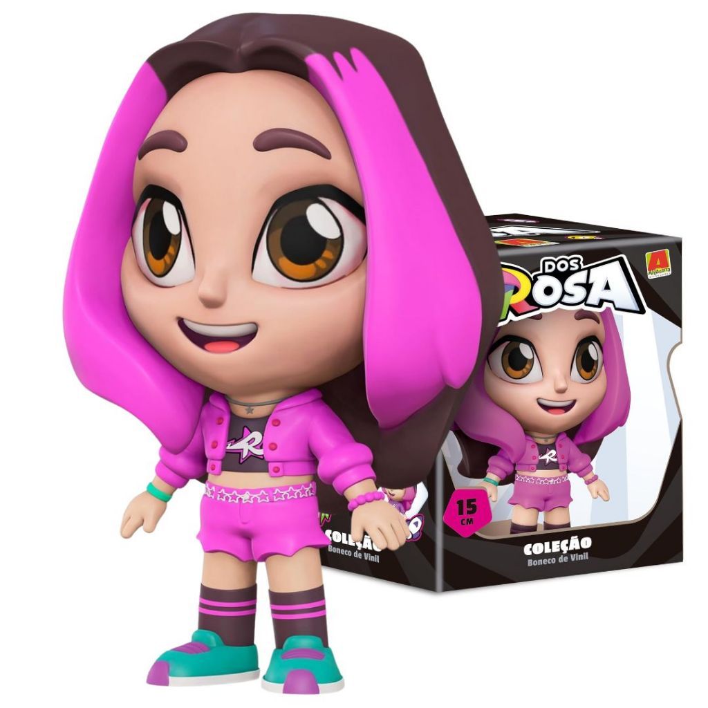 Boneco de Vinil Emily Vick  Turma do Rosa Youtube - Algazarra