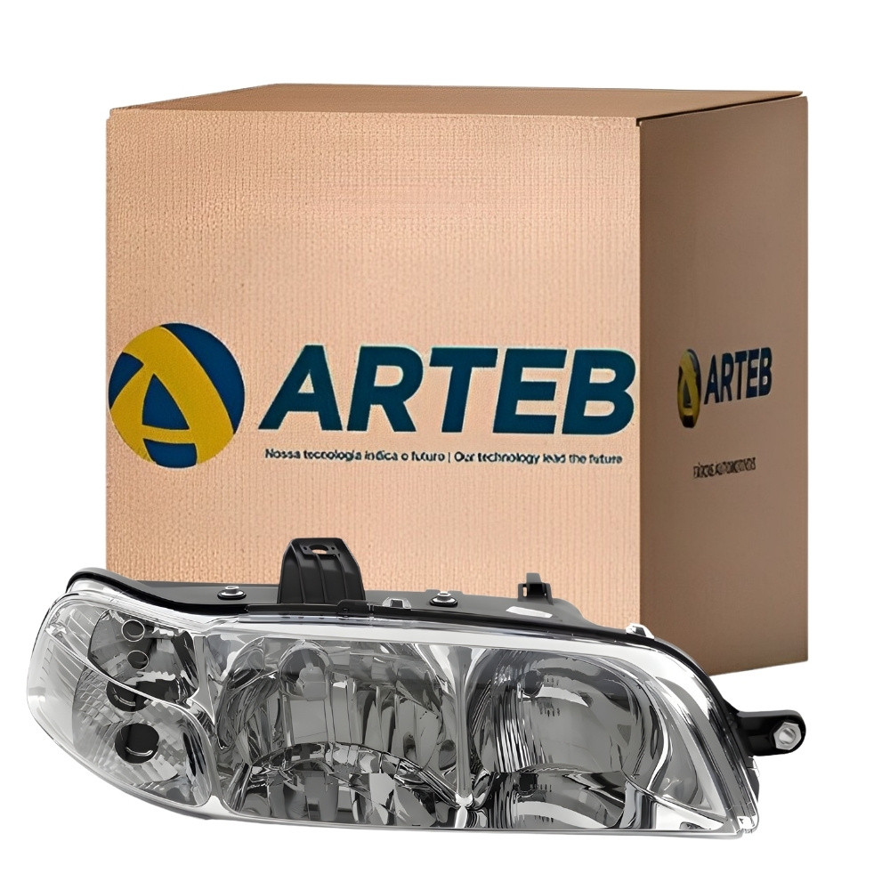 Farol Lado Direito Palio Siena Strada 2001-2003 Arteb em Oferta na Shopee