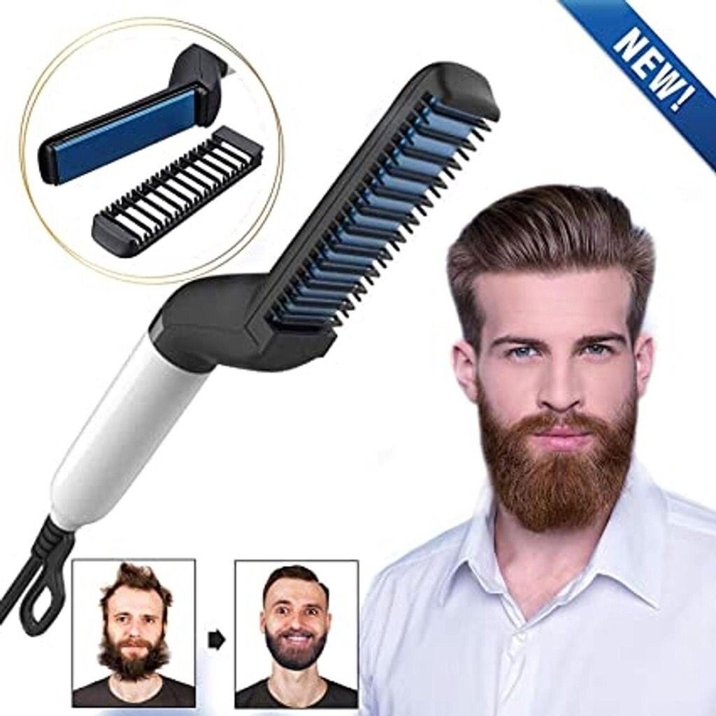 Chapinha Modelador Portátil para Cabelo e Barba Masculino com Pente em Oferta na Shopee