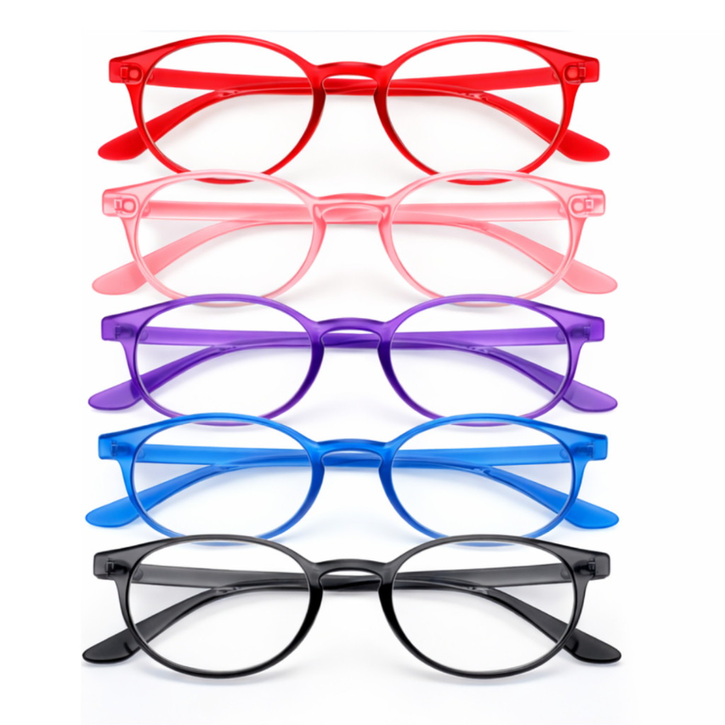 Óculos de Leitura com Grau Unissex Redondo | Escolha o Grau +0.5 a +4.0 em Oferta na Shopee