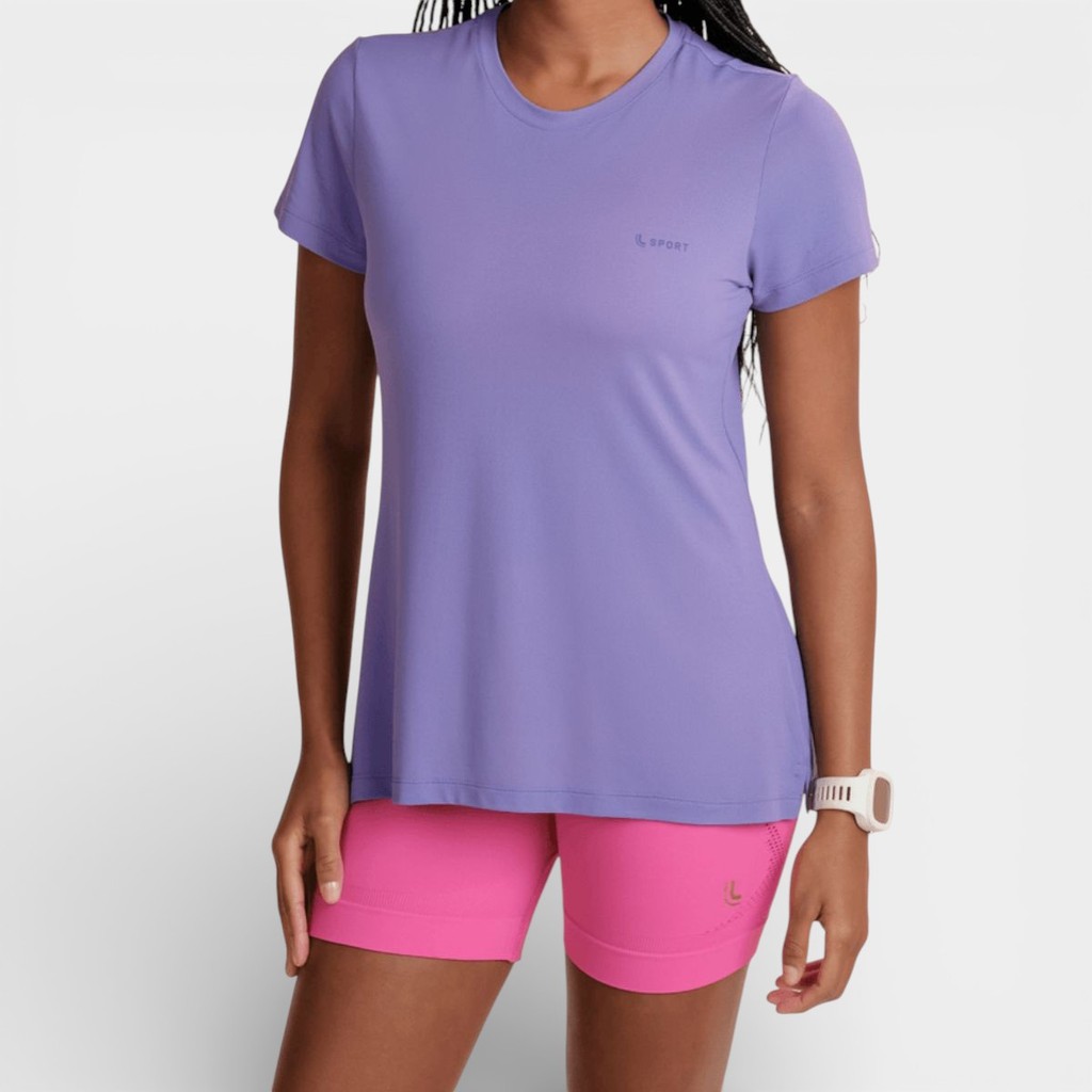 Camiseta Lupo Crepe AirDry Feminina - Roxo