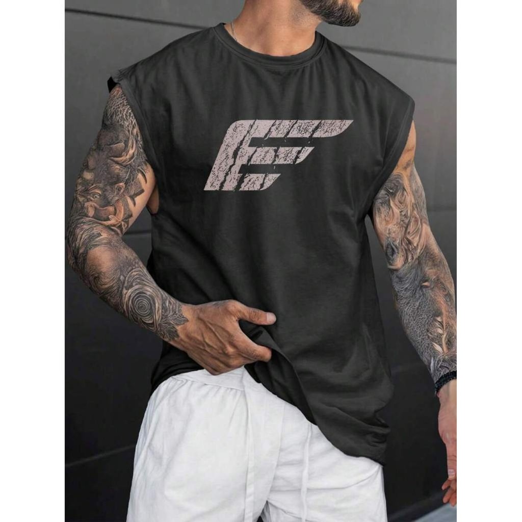 Camiseta Regata Elus Originals Oversized Masculina Algodão Over Machão Camisa Algodão Streetwear
