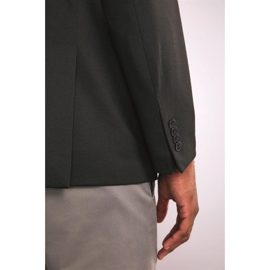 Blazer Alfaiataria Poliviscose Slim Fit - Preto
