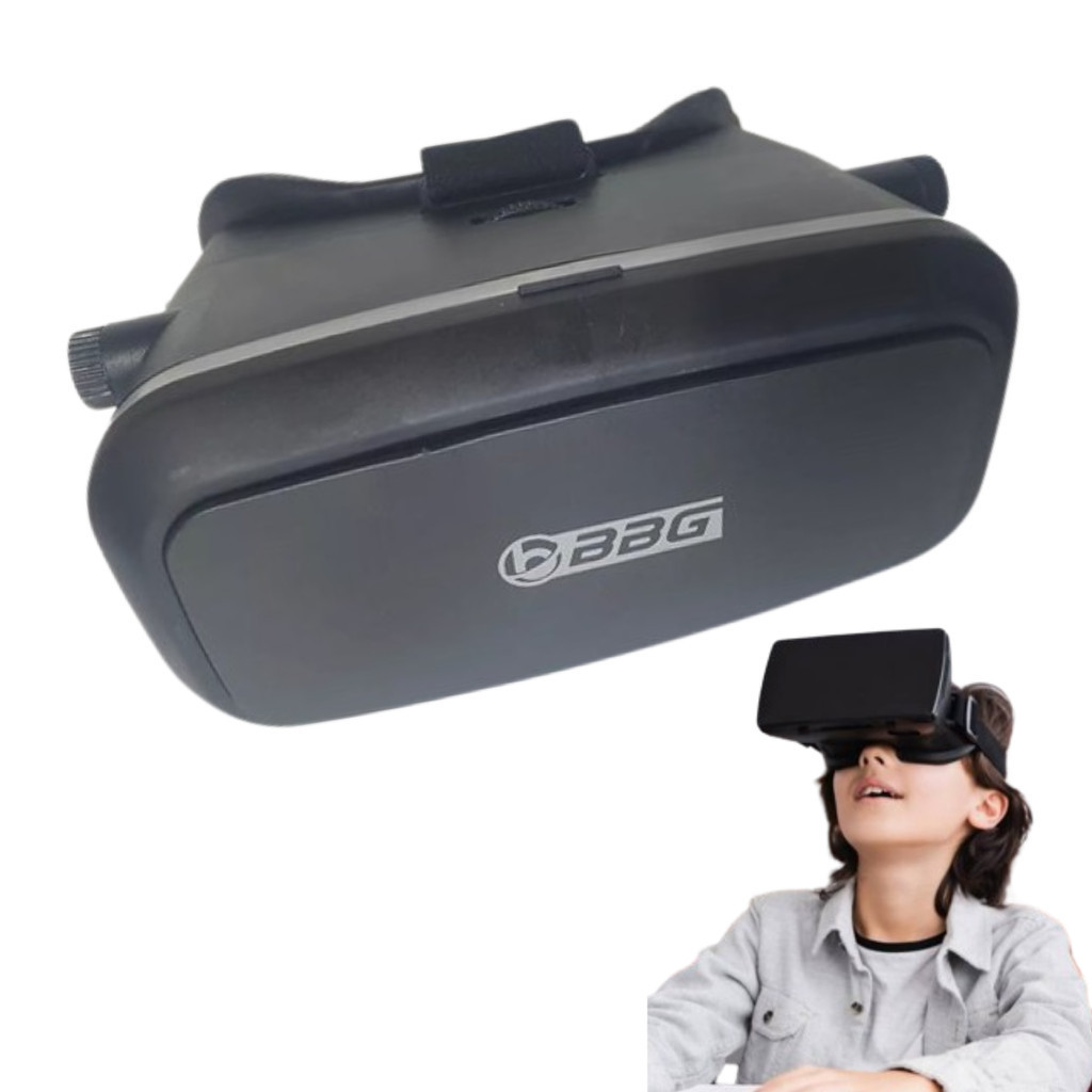Óculos 3D VR Box Realidade Virtual Para Celular Até 6,5" Com Controle Bluetooth Imersão Total Em Jogos e Filmes