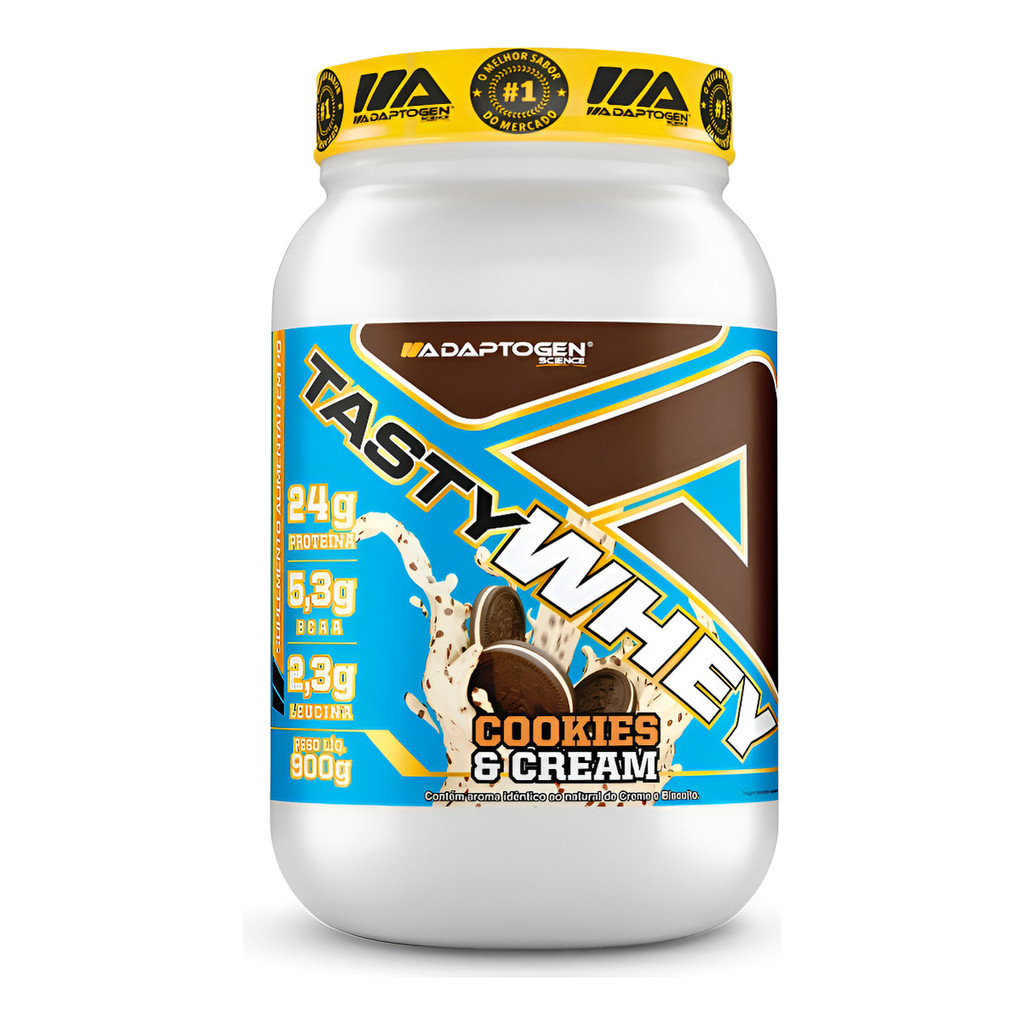 Whey Protein Tasty 3w 900g Cookies Cream- Adaptogen