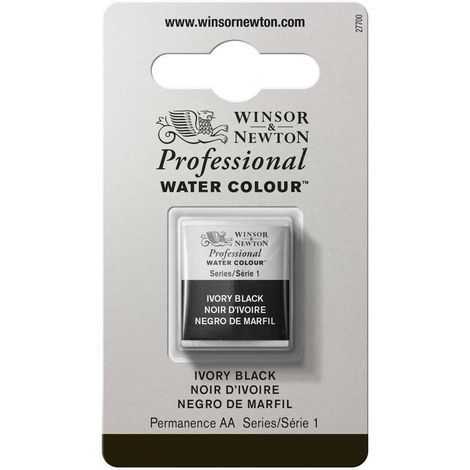 Pastilha Aquarela Profissional  Ivory Black Winsor e Newton - 0101331