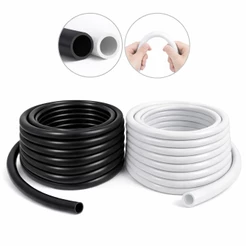 Mangueira de Chuveiro Silicone Reforçada Alta Pressão Universal – Preta e Branca