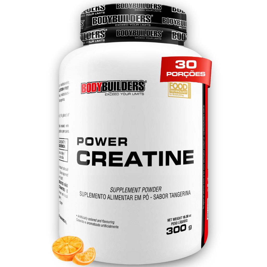 Creatina Power 300g - Aumento de Força Muscular e Desempenho Físico - Bodybuilders em Oferta na Shopee