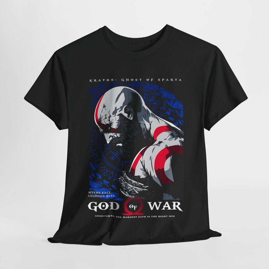 Camiseta God Of War, Camiseta Kratos, Spartan Ghost Masculin