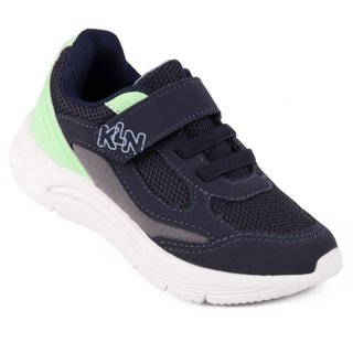 Tênis Infantil Esportivo Menino Klin Original  New Sport Marinho e Verde – Conforto e Qualidade em Oferta na Shopee