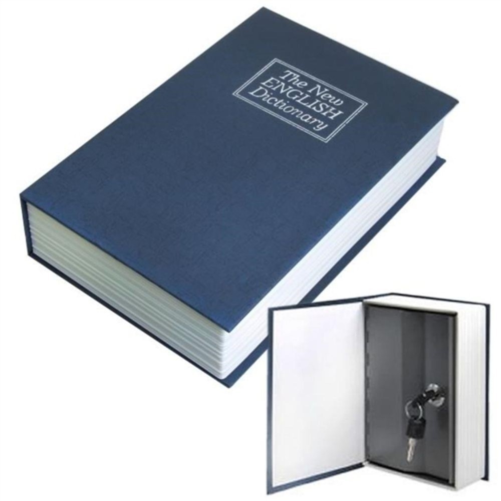 Cofre Livro De Segurança Camuflado Dicionario Com 2 Chaves Pequeno Porta Joias E Dinheiro Mini Luxo