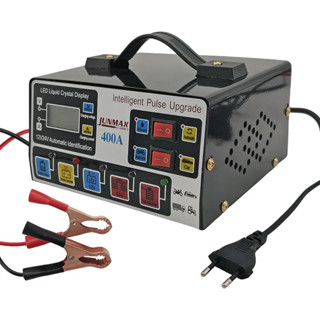 JUMLEE Carregador de Bateria 12V 24V 400A Inteligente Automotivo Com Display LCD Carro Moto Caminhão em Oferta na Shopee