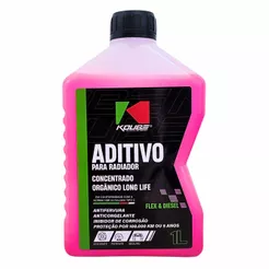 Aditivo para Radiador Orgânico Concentrado Long Life Rosa Flex Diesel Koube - 1 Litro