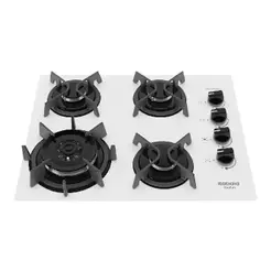 Cooktop Itatiaia Itaplus 4 Bocas Vidro Branco Tripla Chama Bivolt (3700000493)
