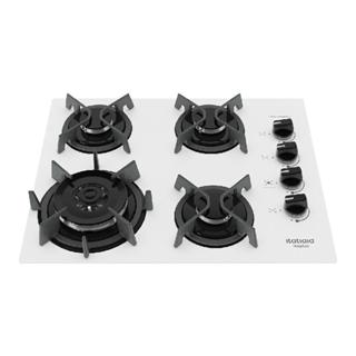 Cooktop Itatiaia Itaplus 4 Bocas Vidro Branco Tripla Chama Bivolt (3700000493) em Oferta na Shopee