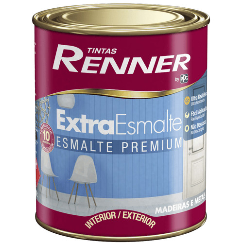 Tinta Extra Esmalte Preto 1945 Fosco Premium 900ml – Renner