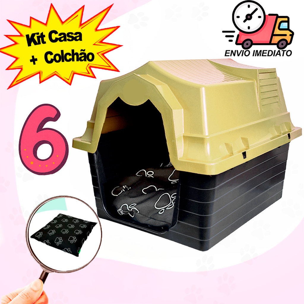 Casinha de Cachorro Grande e Medio Porte N6 Desmontável Casa Plastica com Proteção UV Resistente em Oferta na Shopee