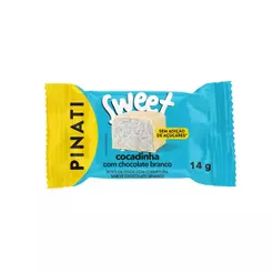Caixa 24un Pinati Sweet Cocada Chocolate Branco 14G