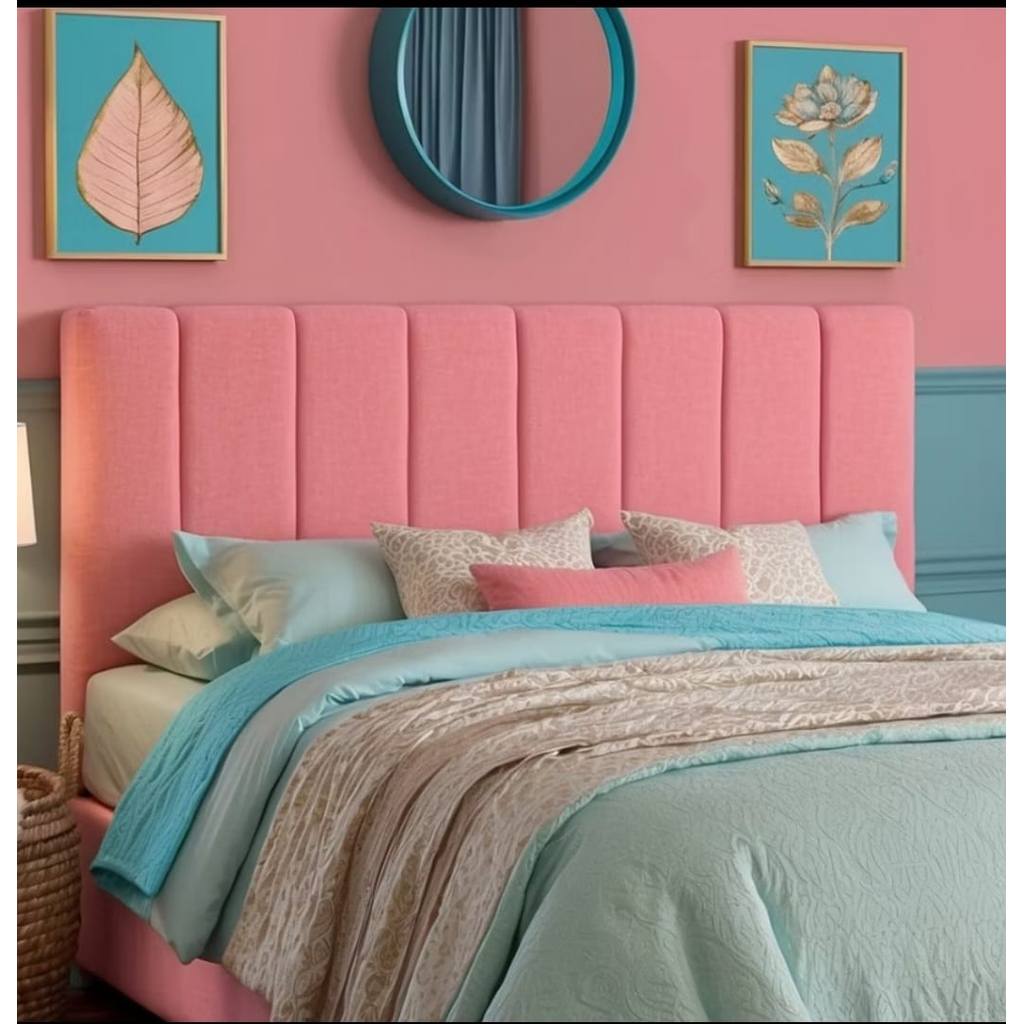 Kit  Placas de Cabeceira Modular Estofada  45x20cm Cama Solteiro Casal Queen King Envio24H em Oferta na Shopee