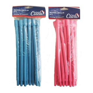 Bigodim Bigudinho Circular No3 Kit 12 Unids - Santa Clara em Oferta na Shopee