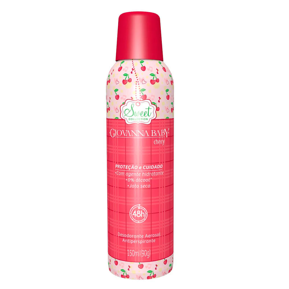 Desodorante Aerosol Giovanna Baby Cherry 150ml em Oferta na Shopee