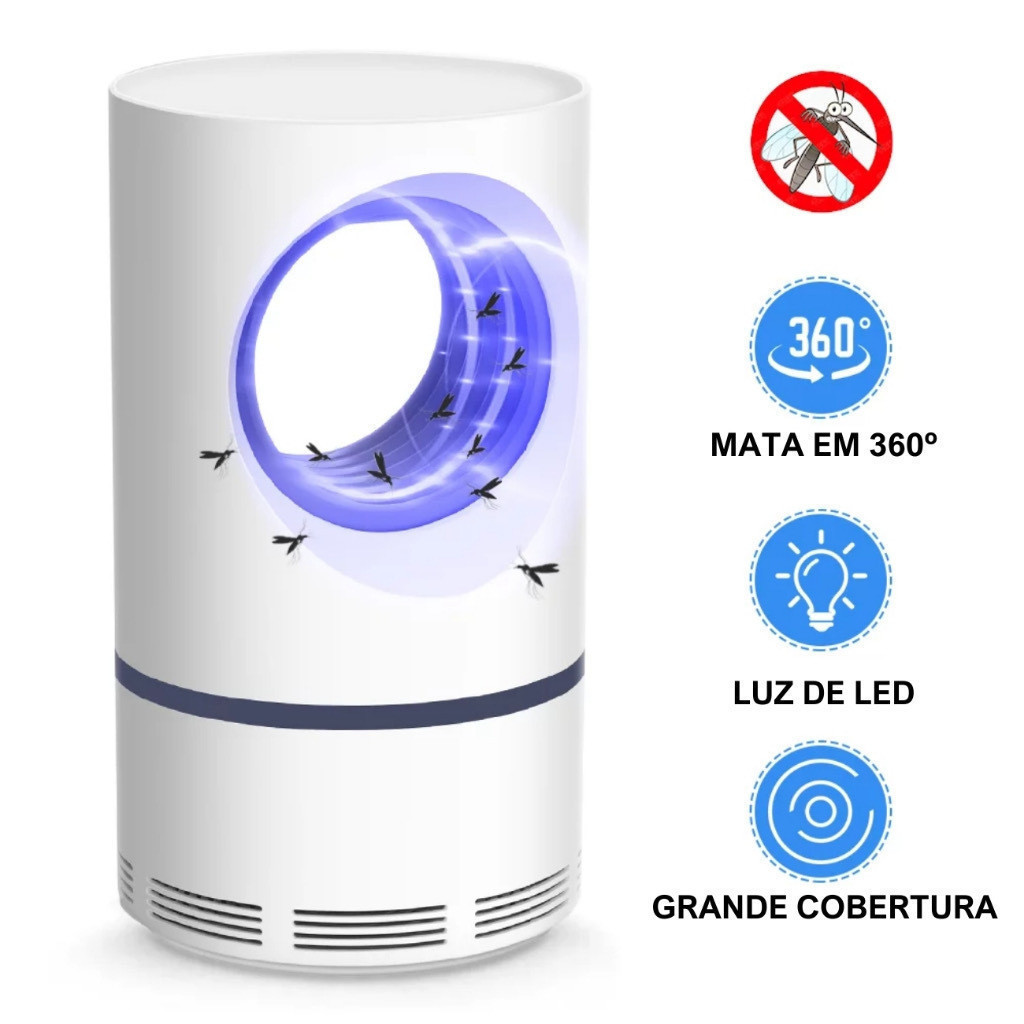 Mata Mosquito Insetos Armadilha Elétrica Usb Repelente Com Luz Led UV Recarregável  YIHAN em Oferta na Shopee