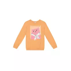 Blusão infantil menina de moletom Brandili