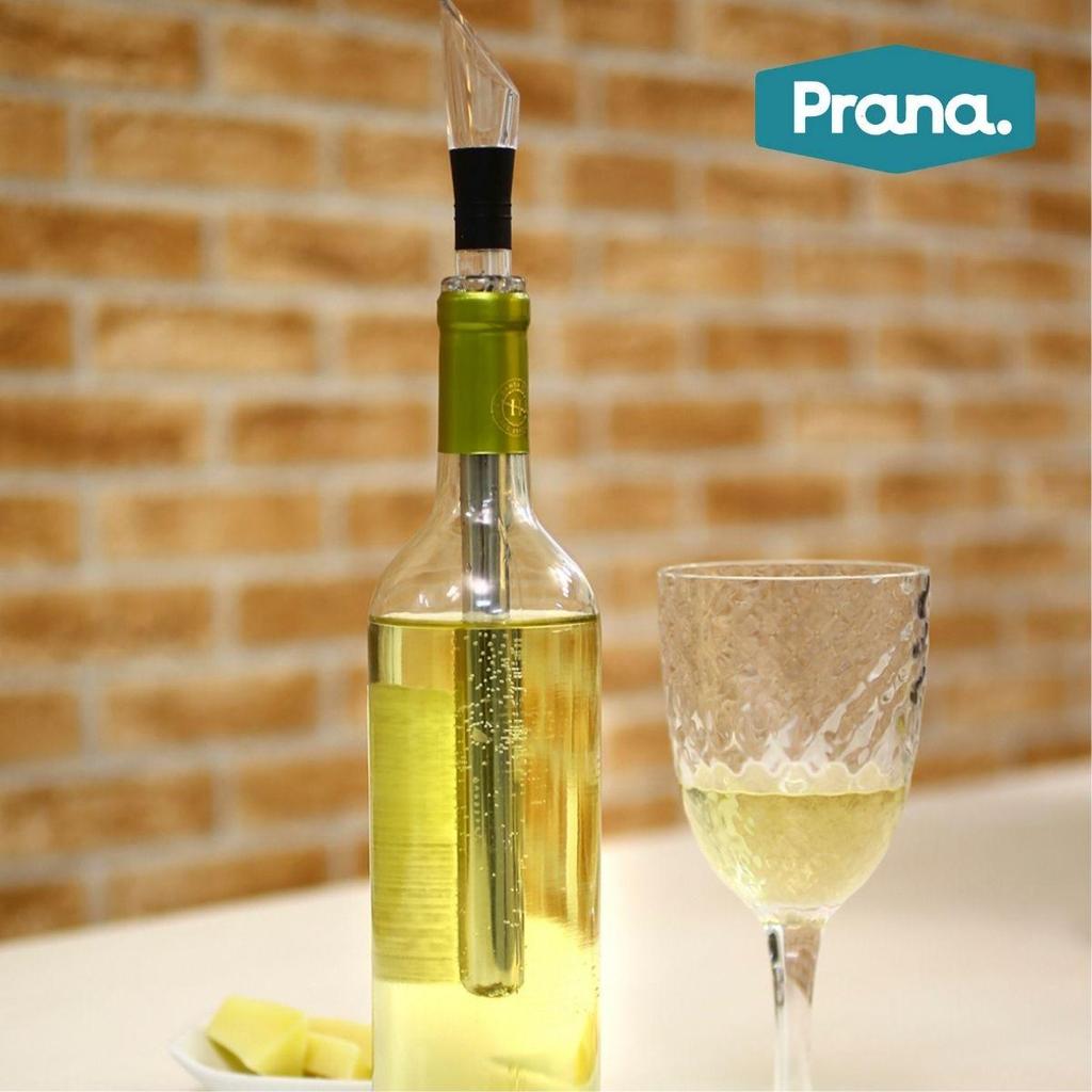 Bastão Resfriador de Vinho Inox com Bico Aerador e Dosador  Acessório para Garrafa Bebidas Bar Vinho Tinto Branco