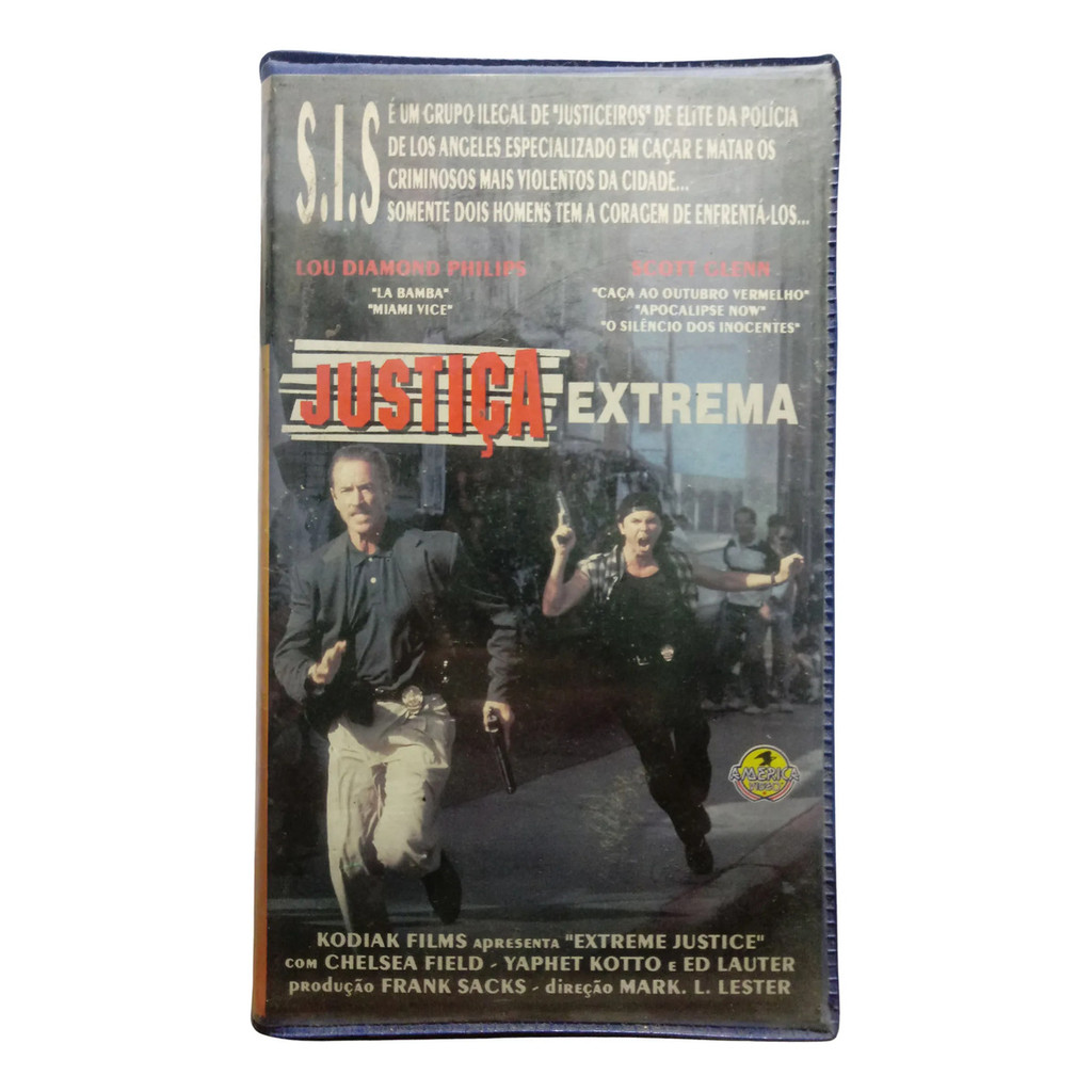 Vhs Justiça Extrema - Lou Diamond Phillips