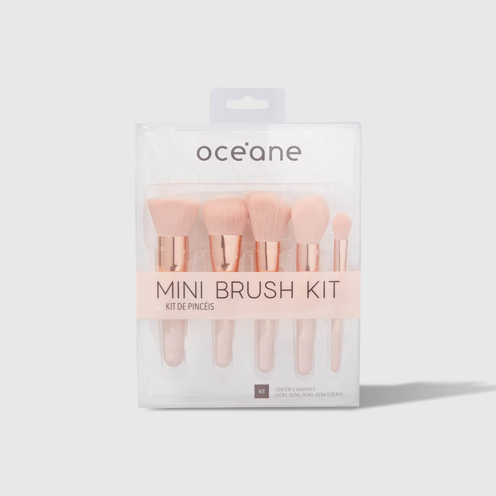 Mini Kit com 5 Pincéis - Mini Brush Kit em Oferta na Shopee