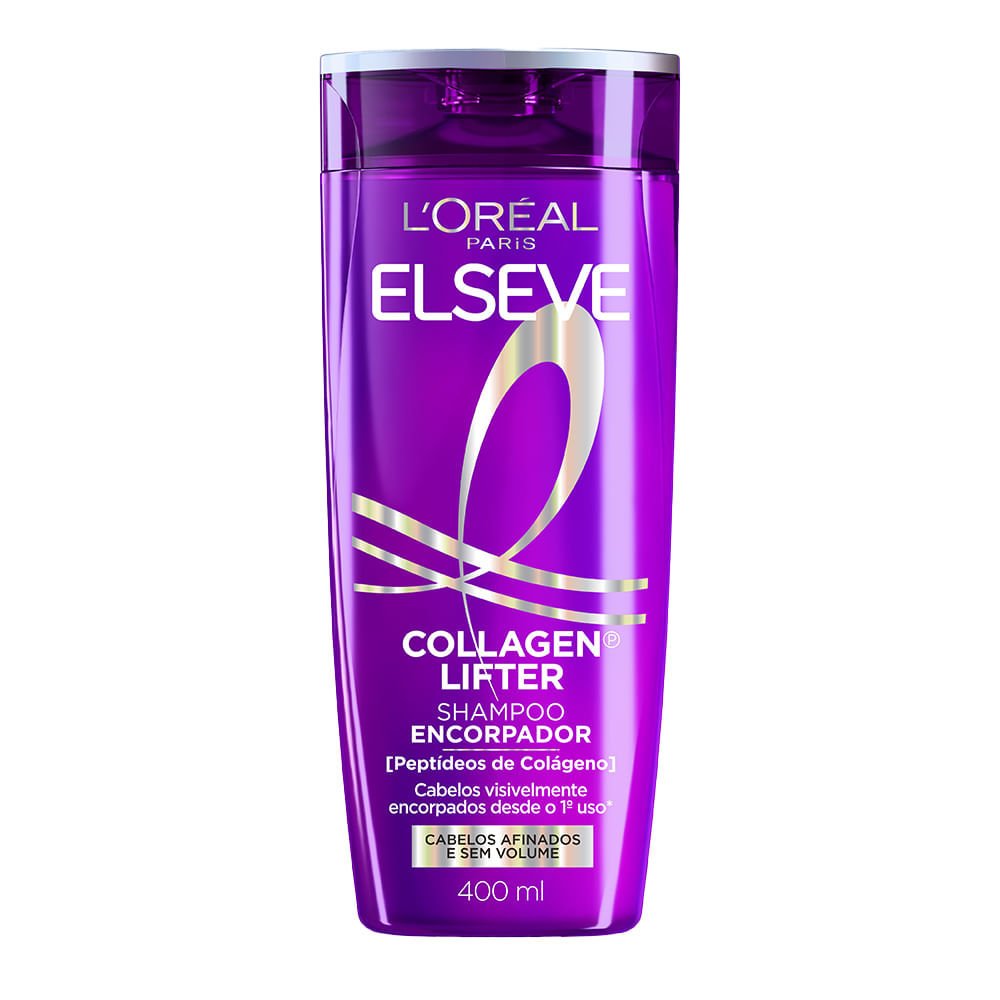 Shampoo Encorpador Elseve Colágeno Lifter 400ml em Oferta na Shopee