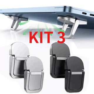 Suporte para laptop com elevação de teclado, mini suporte portátil para laptop em liga de alumínio/plástico em Oferta na Shopee