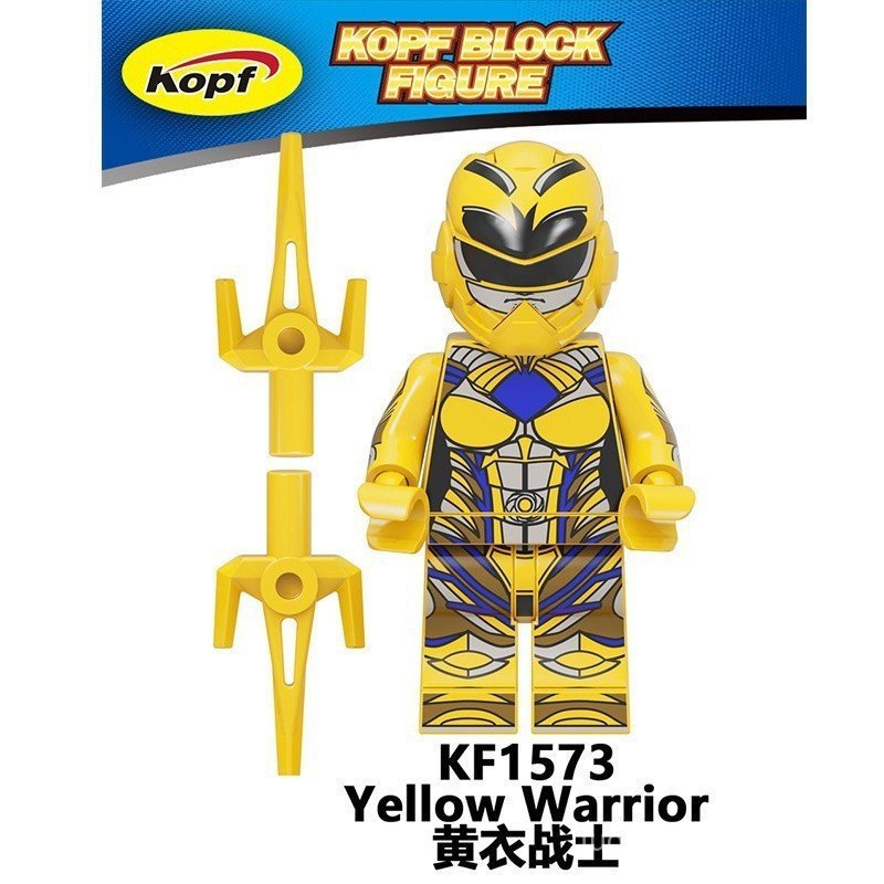 Kit com 7 Minifiguras Power Rangers Dino Charge, Blocos de Montar, Brinquedos, Figuras de Ação