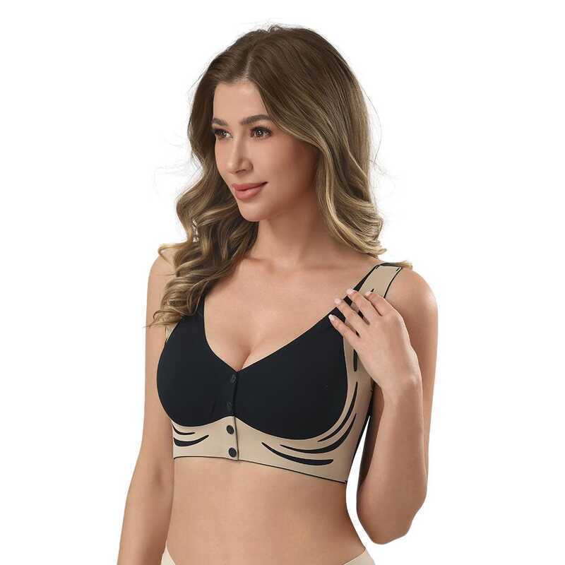 Z&D Lingerie Sutiã Top Plus Size Canelado Botão Frontal Sem Aro Com Bojo 607 em Oferta na Shopee