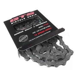 Corrente De Bicicleta Gts Prata 12v Index 126 Elos Speed