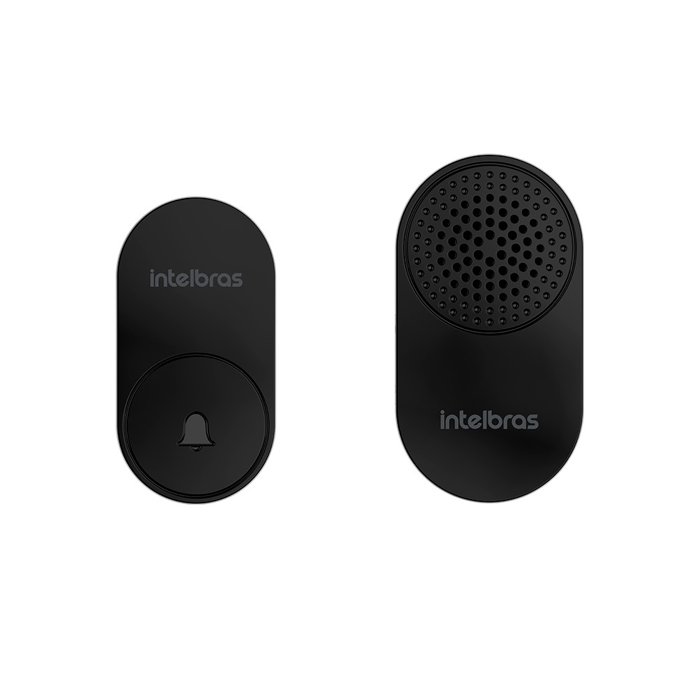 Campainha Sem Fio CIK 102 Preta Intelbras em Oferta na Shopee