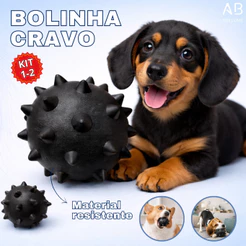 Bolinha Cravo para Cachorro Estímulo e Alívio de Estresse com Saúde Bocal Variade de Tamanhos
