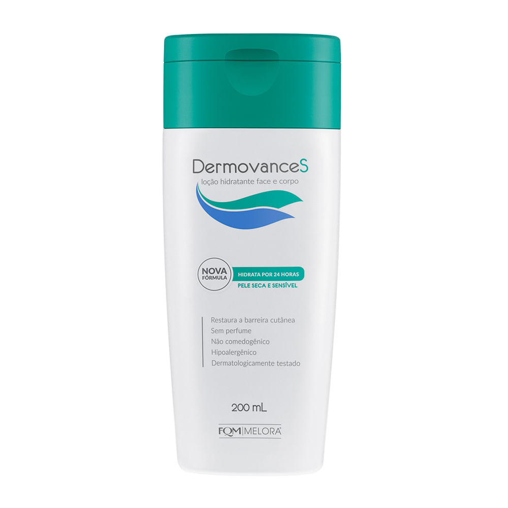 Dermovance S Loção Hidratante Pele Seca e Sensível 200ml em Oferta na Shopee