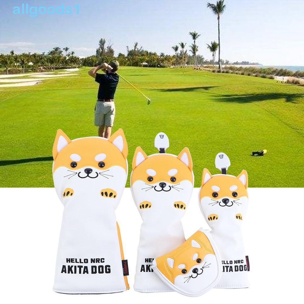 ALLGOODS Golf Club Headcovers À Prova Dwaterproof Água Putter Capa Acessórios De Golfe Cão Dos Desenhos Animados Animal 
